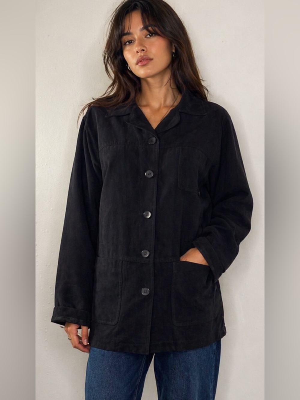 ✨🖤 Chic Black Shacket Vibes – Effortless & Versatile! 🖤✨